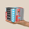 Superhero in the City Cube Favor Gift Box - On Hand - Scale View