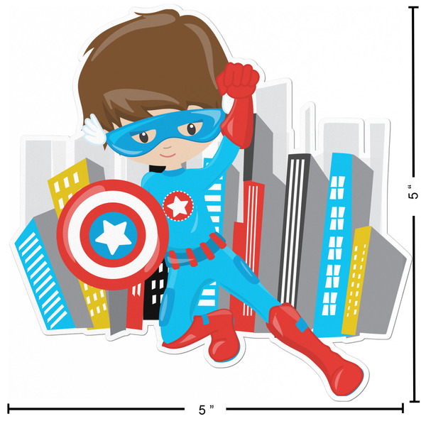 Superhero in the City Custom Shape Iron On Patches - L - APPROVAL