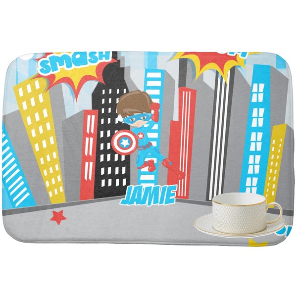 Superhero in the City Dish Drying Mat