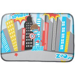 Superhero in the City Dish Drying Mat (Personalized)