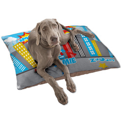 Superhero in the City Dog Bed - Large w/ Name or Text