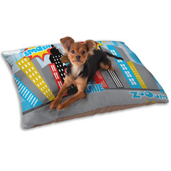 Superhero in the City Dog Bed - Small w/ Name or Text