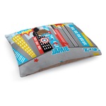 Superhero in the City Dog Bed - Medium w/ Name or Text