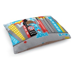 Superhero in the City Dog Bed - Medium w/ Name or Text