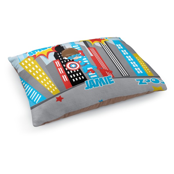 Custom Superhero in the City Dog Bed - Medium w/ Name or Text