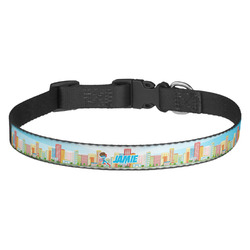 Superhero in the City Dog Collar (Personalized)