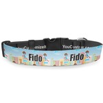 Superhero in the City Deluxe Dog Collar - Double Extra Large (20.5" to 35") (Personalized)