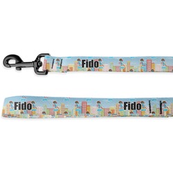 Superhero in the City Deluxe Dog Leash (Personalized)