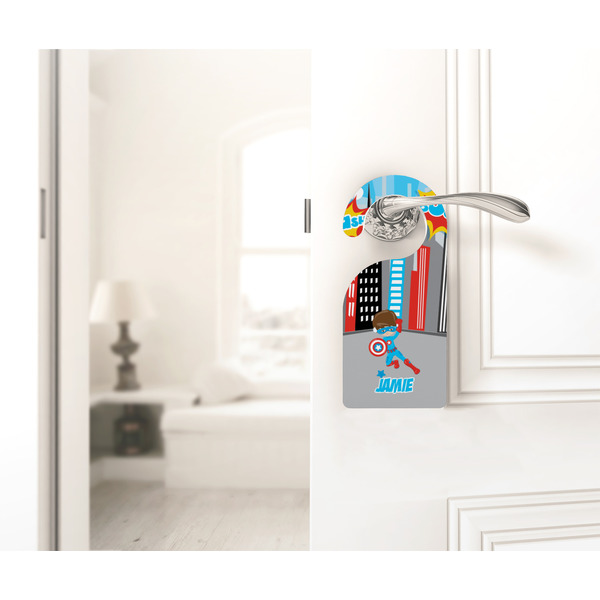 Superhero in the City Door Hanger - LIFESTYLE