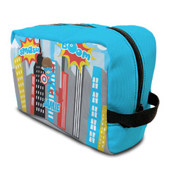 Superhero in the City Toiletry Bag / Dopp Kit (Personalized)