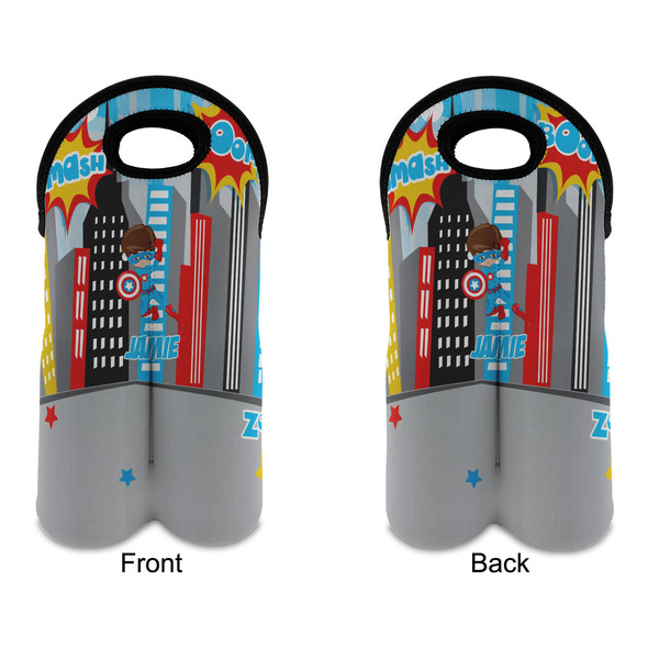 Superhero in the City Double Wine Tote - APPROVAL (new)