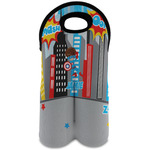 Superhero in the City Wine Tote Bag (2 Bottles) (Personalized)