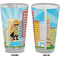 Superhero in the City Pint Glass - Full Color - Front & Back Views