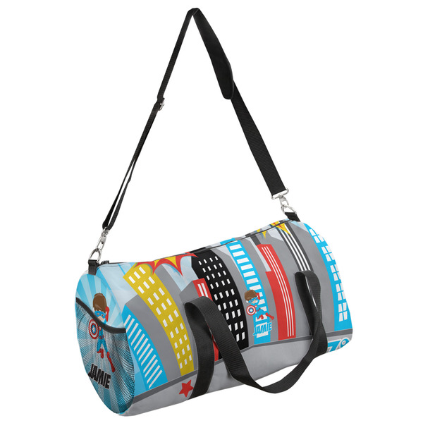 Custom Superhero in the City Duffel Bag - Small (Personalized)