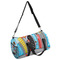 Superhero in the City Duffle bag with side mesh pocket