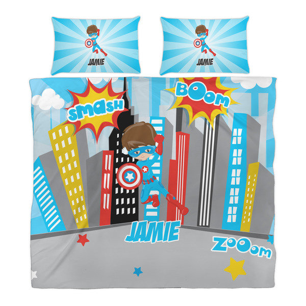 Superhero in the City Duvet Cover Set - King - Alt Approval