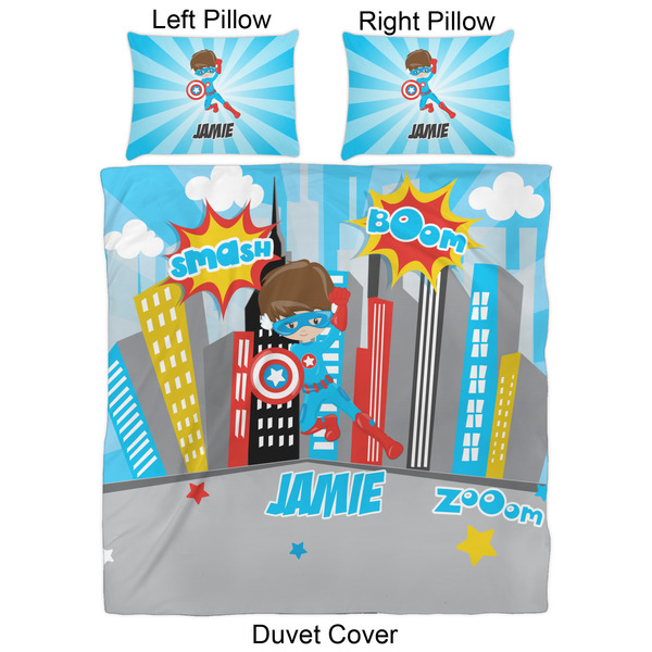 Superhero in the City Duvet Cover Set - Queen - Approval