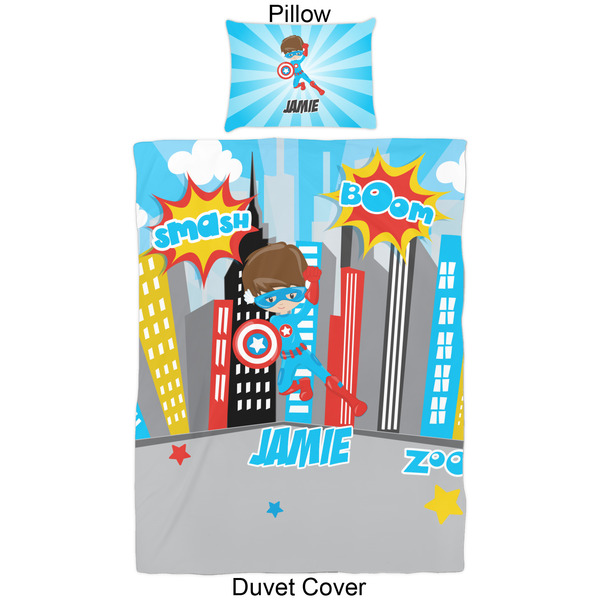 Superhero in the City Duvet Cover Set - Twin - Approval