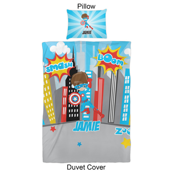 Superhero in the City Duvet Cover Set - Twin XL - Approval