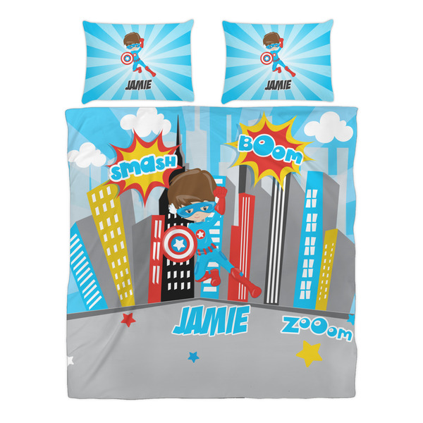 Superhero in the City Duvet cover Set - Queen - Alt Approval