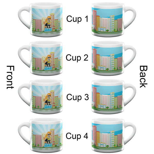 Superhero in the City Espresso Cup - 6oz (Double Shot Set of 4) APPROVAL