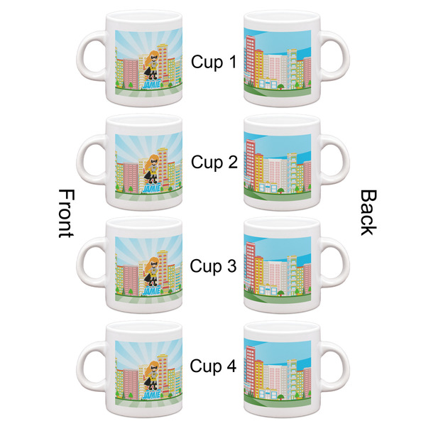 Superhero in the City Espresso Cup Set of 4 - Apvl