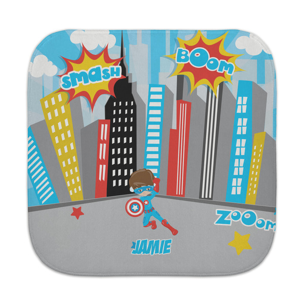 Custom Superhero in the City Face Towel (Personalized)
