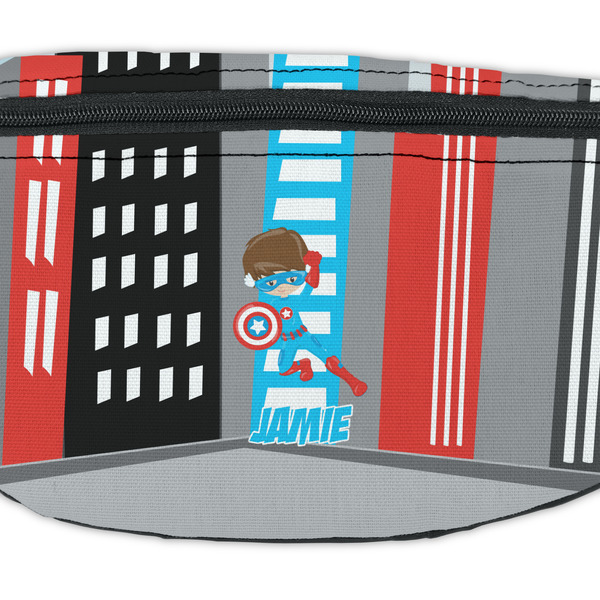 Superhero in the City Fanny Pack - Closeup