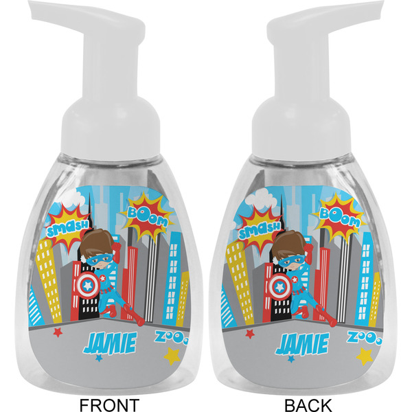 Superhero in the City Foam Soap Bottle Approval - White