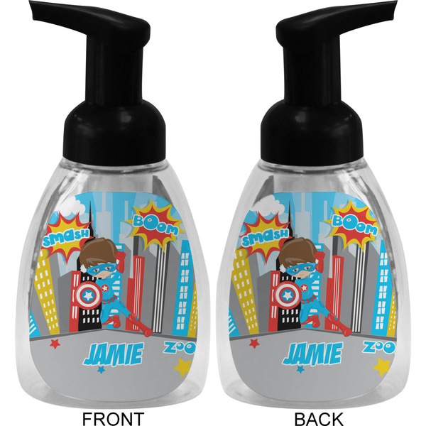 Superhero in the City Foam Soap Bottle (Front & Back)