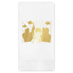 Superhero in the City Guest Napkins - Foil Stamped
