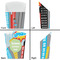 Superhero in the City French Fry Favor Box - Front & Back View
