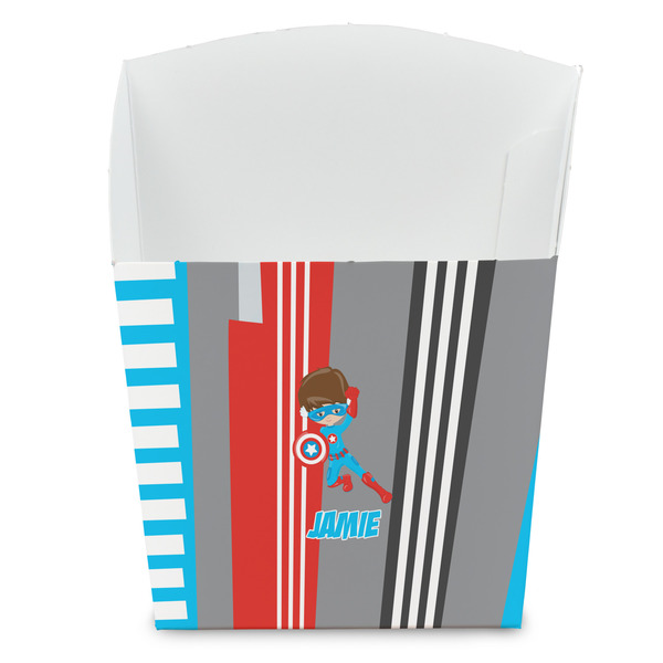 Custom Superhero in the City French Fry Favor Boxes (Personalized)