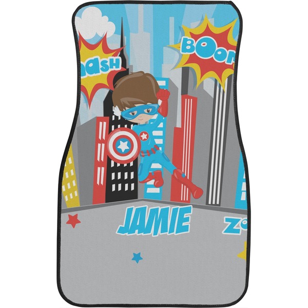 Superhero in the City Front Seat Car Mat