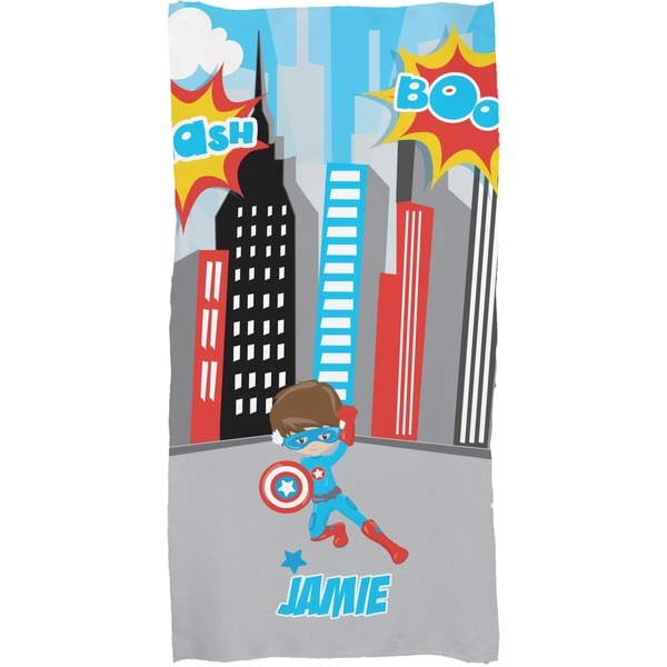 Superhero in the City Full Sized Bath Towel - Apvl