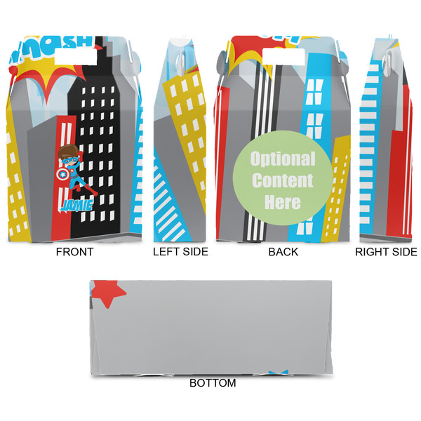 Superhero in the City Gable Favor Box - Approval