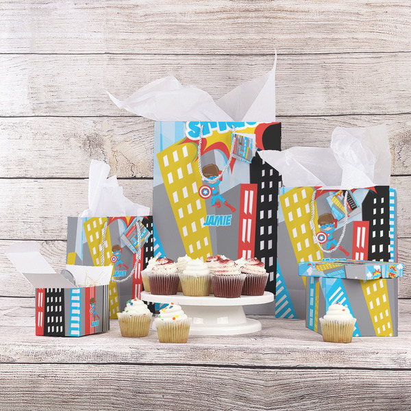 Superhero in the City Gift Bags - In Context