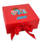 Superhero in the City Gift Boxes with Magnetic Lid - Red - Front