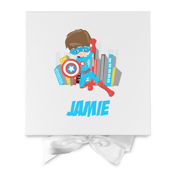 Superhero in the City Gift Boxes with Magnetic Lid - White - Approval