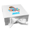 Superhero in the City Gift Boxes with Magnetic Lid - White - Front