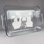 Superhero in the City Glass Baking Dish with Truefit Lid - 13in x 9in