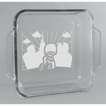 Superhero in the City Glass Cake Dish - 8in x 8in