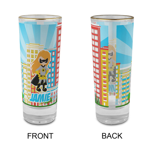 Superhero in the City Glass Shot Glass - 2 oz - Single - APPROVAL