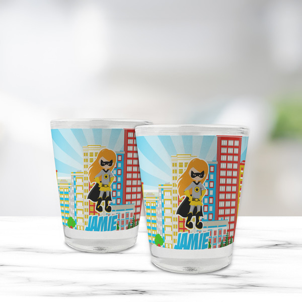 Superhero in the City Glass Shot Glass - Standard - LIFESTYLE