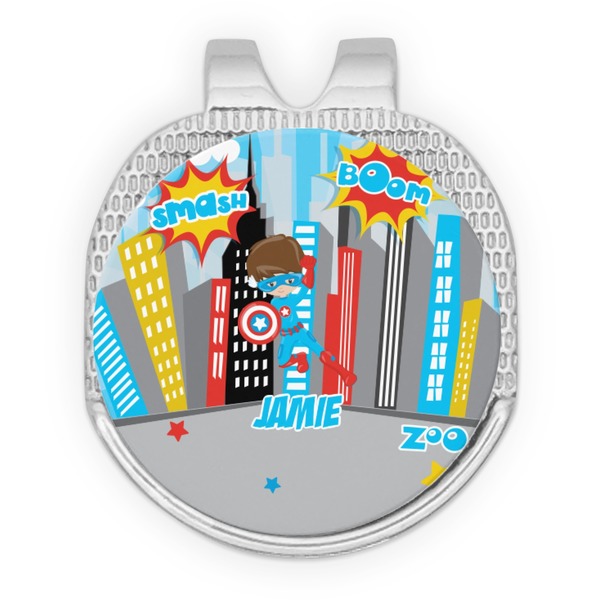 Superhero in the City Golf Ball Hat Clip Marker - Apvl