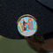 Superhero in the City Golf Ball Marker Hat Clip - Gold - On Hat