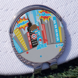 Superhero in the City Golf Ball Marker - Hat Clip