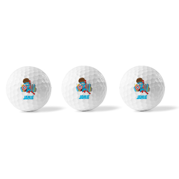 Superhero in the City Golf Balls - Generic - Set of 3 - APPROVAL