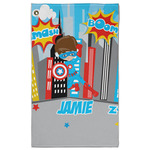Superhero in the City Golf Towel - Poly-Cotton Blend w/ Name or Text