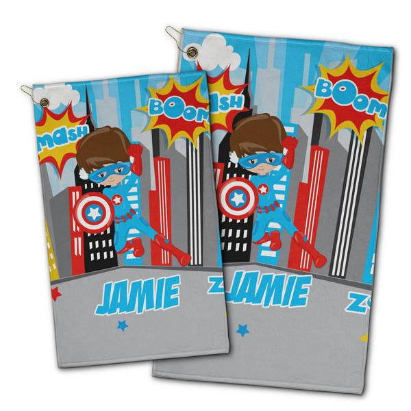 Superhero in the City Golf Towel - PARENT (small and large)